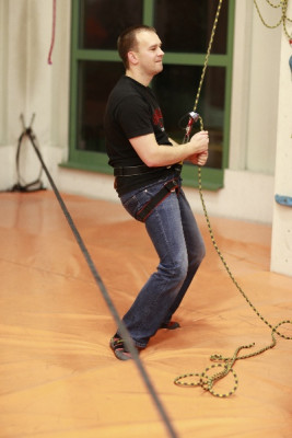 Weihnachtsfeier in der Kletterhalle im Kressepark