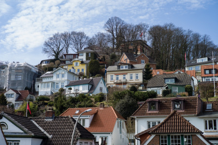 Treppenviertel in Blankenese Sonne, Wind und Wasser: Hamburg