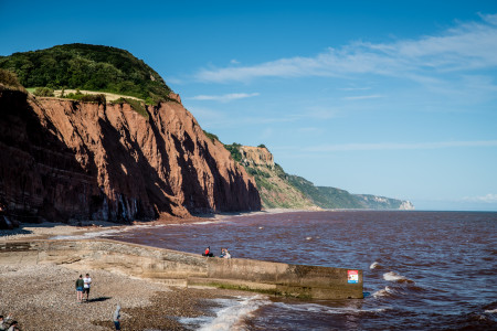 Auf der Mauer Englands Süden