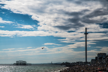 Brighton Beach Englands Süden