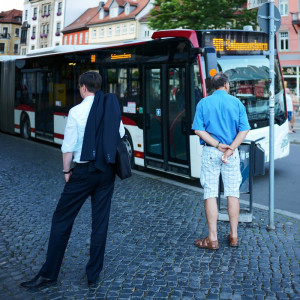 Auf den Straßen von Erfurt