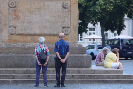 Auf den Straßen von Erfurt